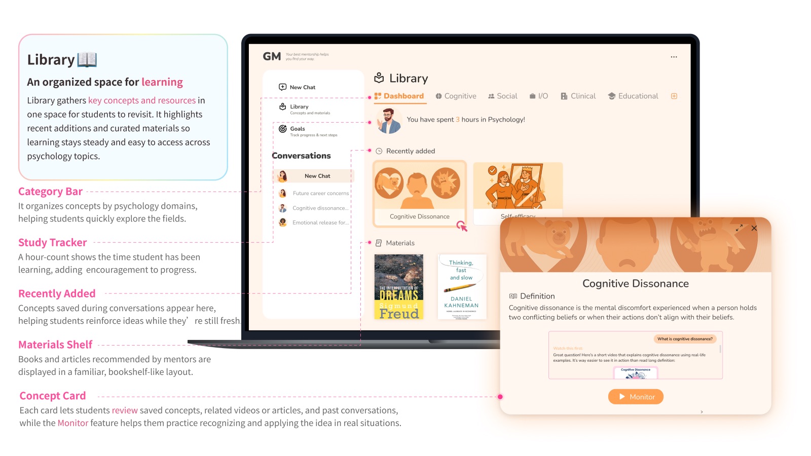 Library screen